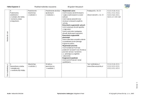 Hello Explorer 3 Rozkład materiału 60 godzin