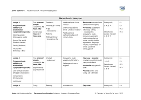 Junior Explorer 6 Rozkład materiału 150 godzin- 2025