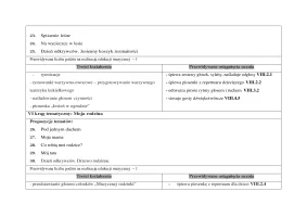 Rozklad Edukacja muzyczna klasa 1 semestr 1