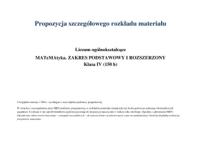 MATeMAtyka RM Liceum ZPIR kl. 4 / Edycja 2024