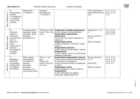 Hello Explorer 2 Rozkład materiału 60 godzin