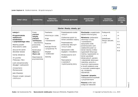 Junior Explorer 6 Rozkład materiału 90 godzin - 2025