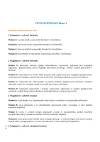 Ocena ucznia klasy 1