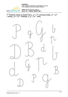 Karta pracy dysleksja 1 - litery: B, b, D, d, P, p, G, g